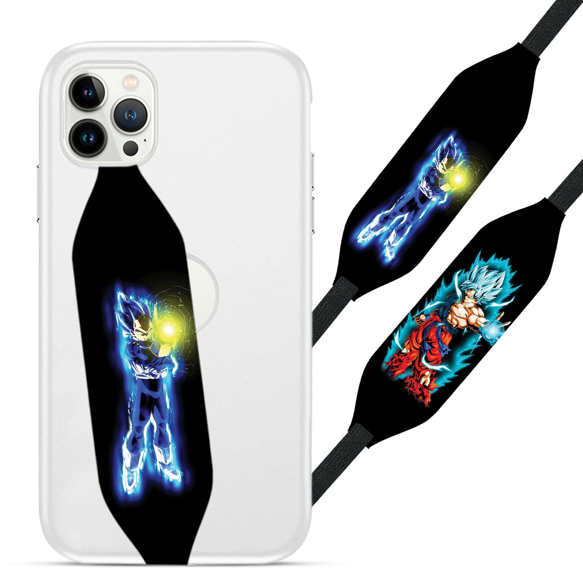 Goku Vegeta Collage Dragon Ball Z  Grip for Phone - Switch Bands 