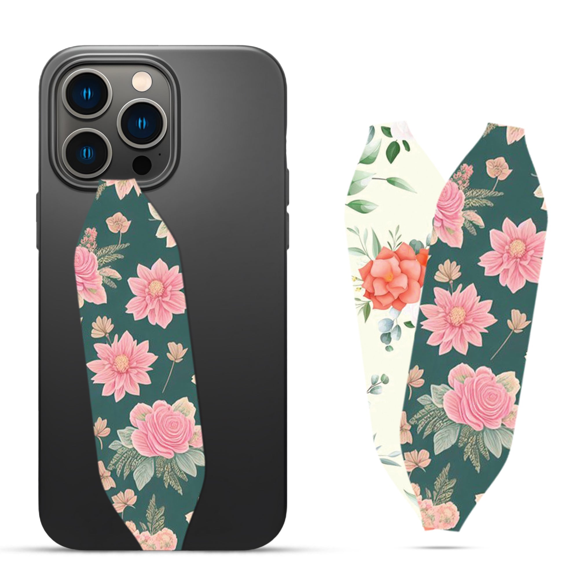 Universal Phone Grip Strap - Petal Whispers