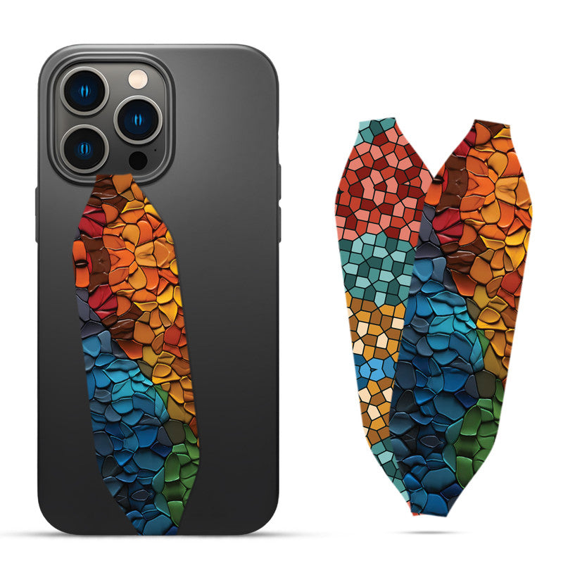 A colorful mosaic Phone Case With Strap - Switch Bands