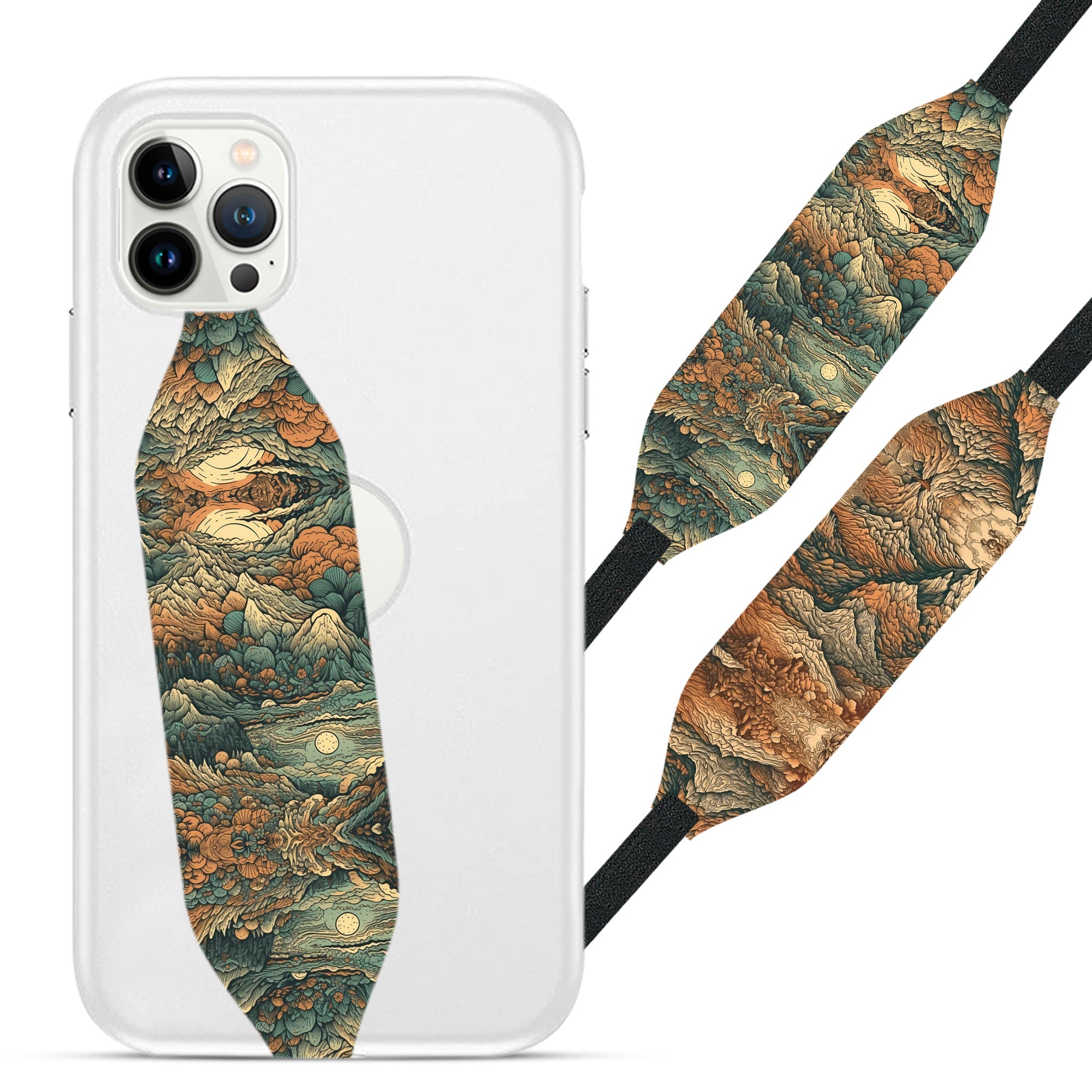 A close up of a mountain range Art  Phone Strap - Switch Bands