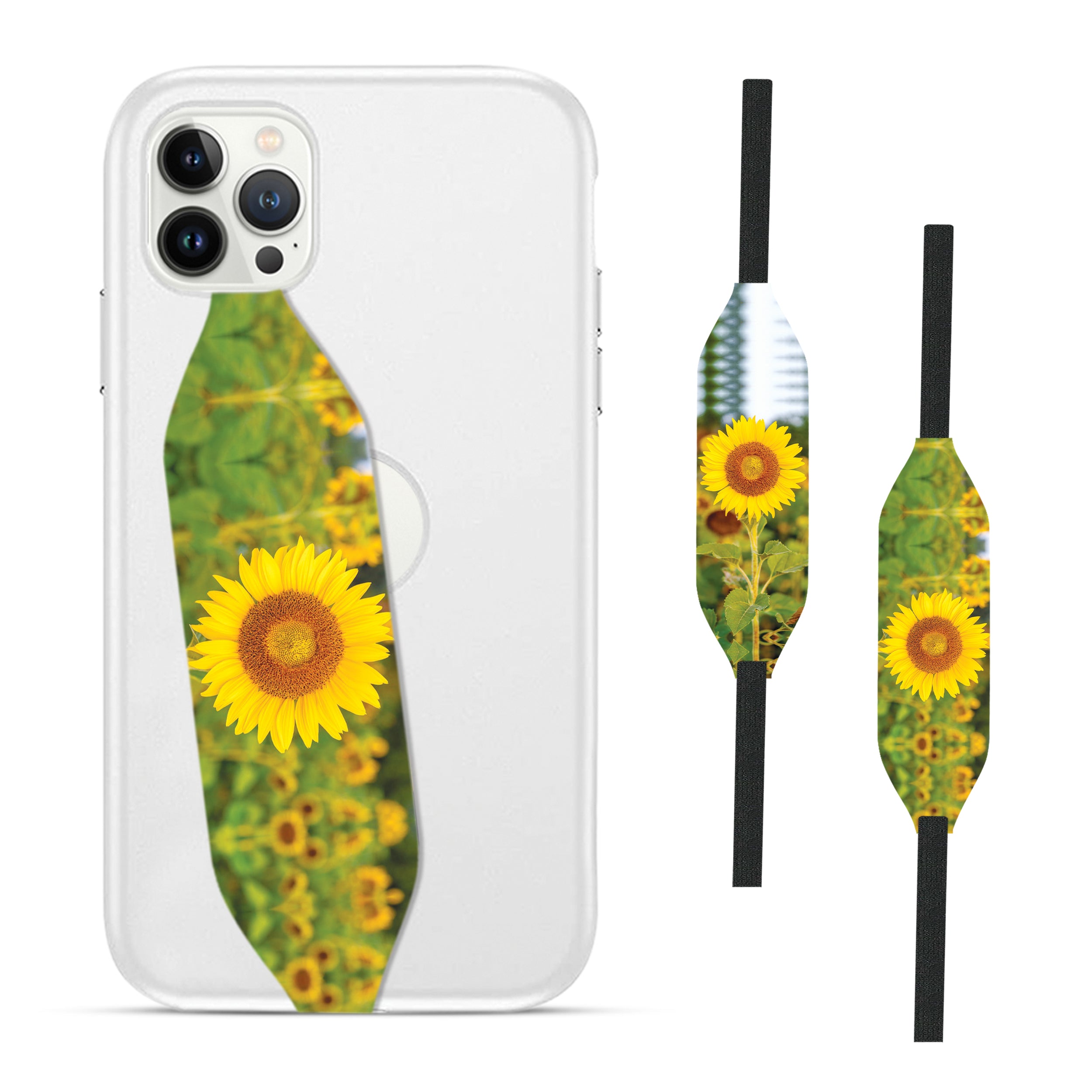 Universal Phone Grip Strap - Sunflower