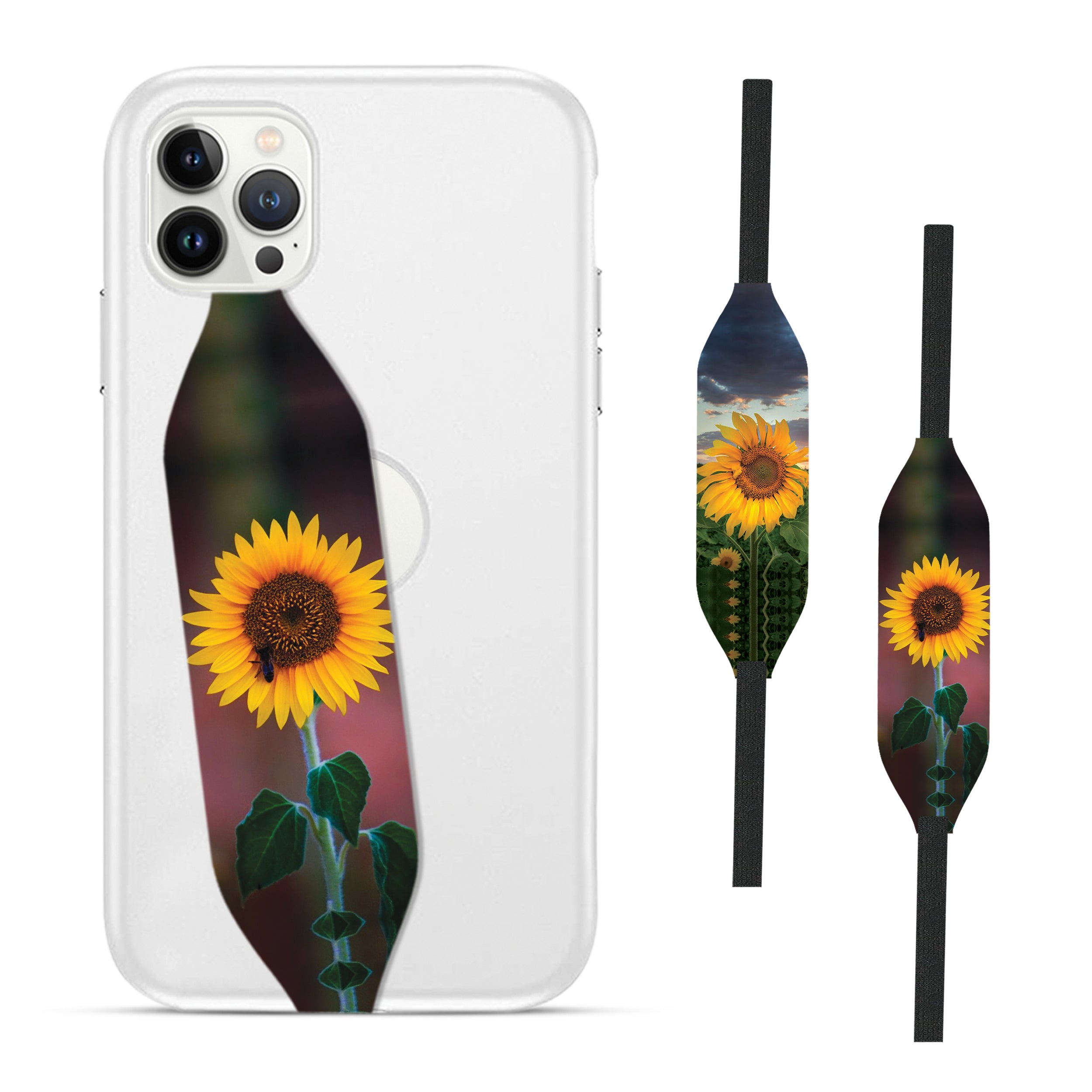 Universal Phone Grip Strap - Sunflower