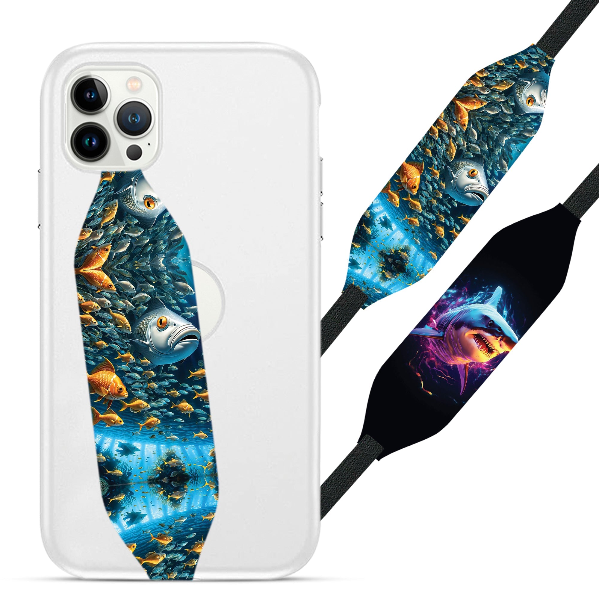 Universal Phone Grip Strap - Fish