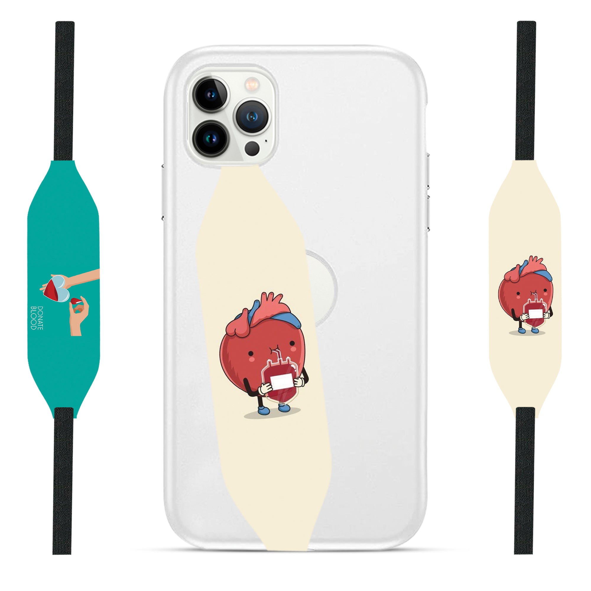 Universal Phone Grip Strap - Blood Donor