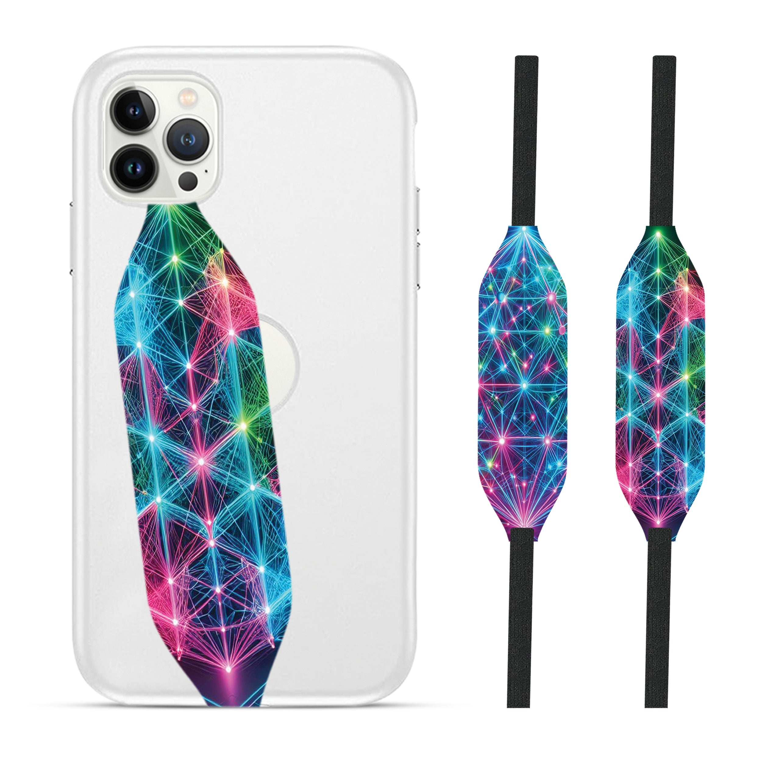 Bubble Art Pattern Phone Case With Strap - Switchbands