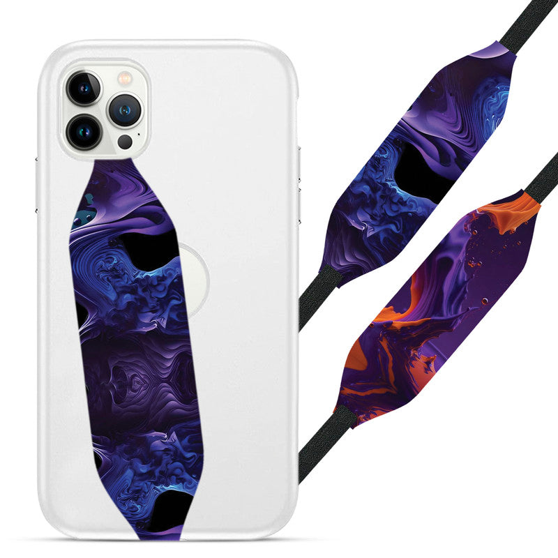 Purple Abstract Water Flower Phone loop - Switch Bands