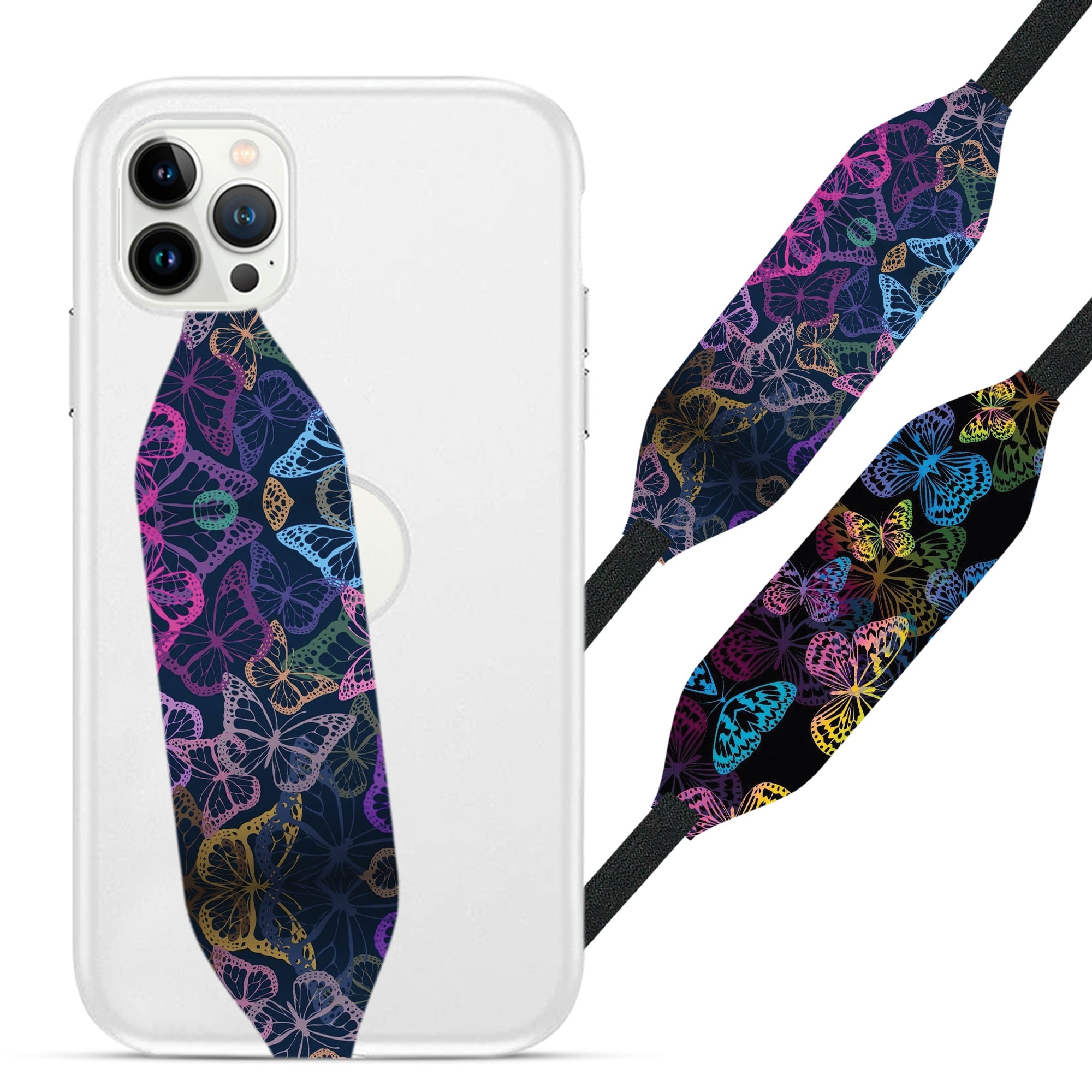 Universal Phone Grip Strap - Butterfly Pattern