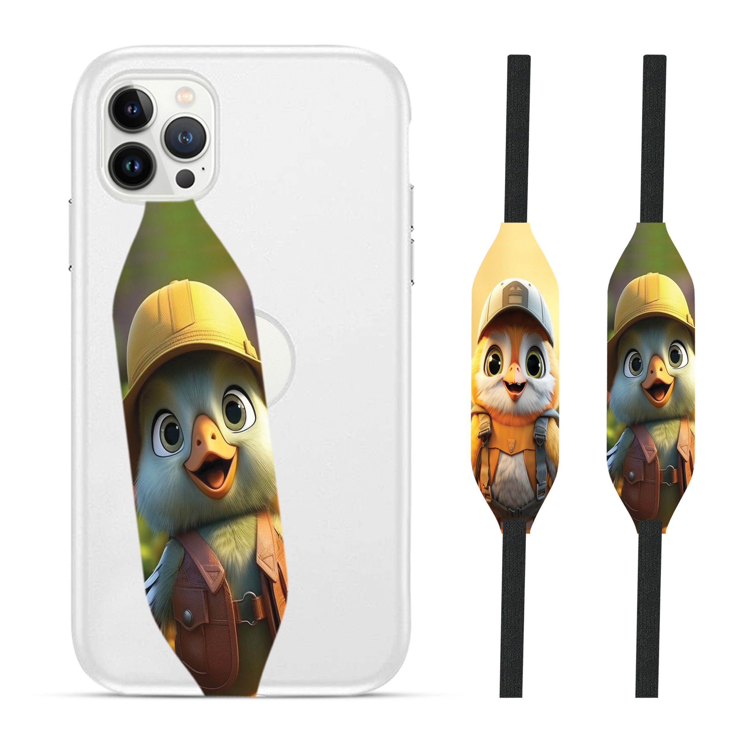 Universal Phone Grip Strap - Animated Animals