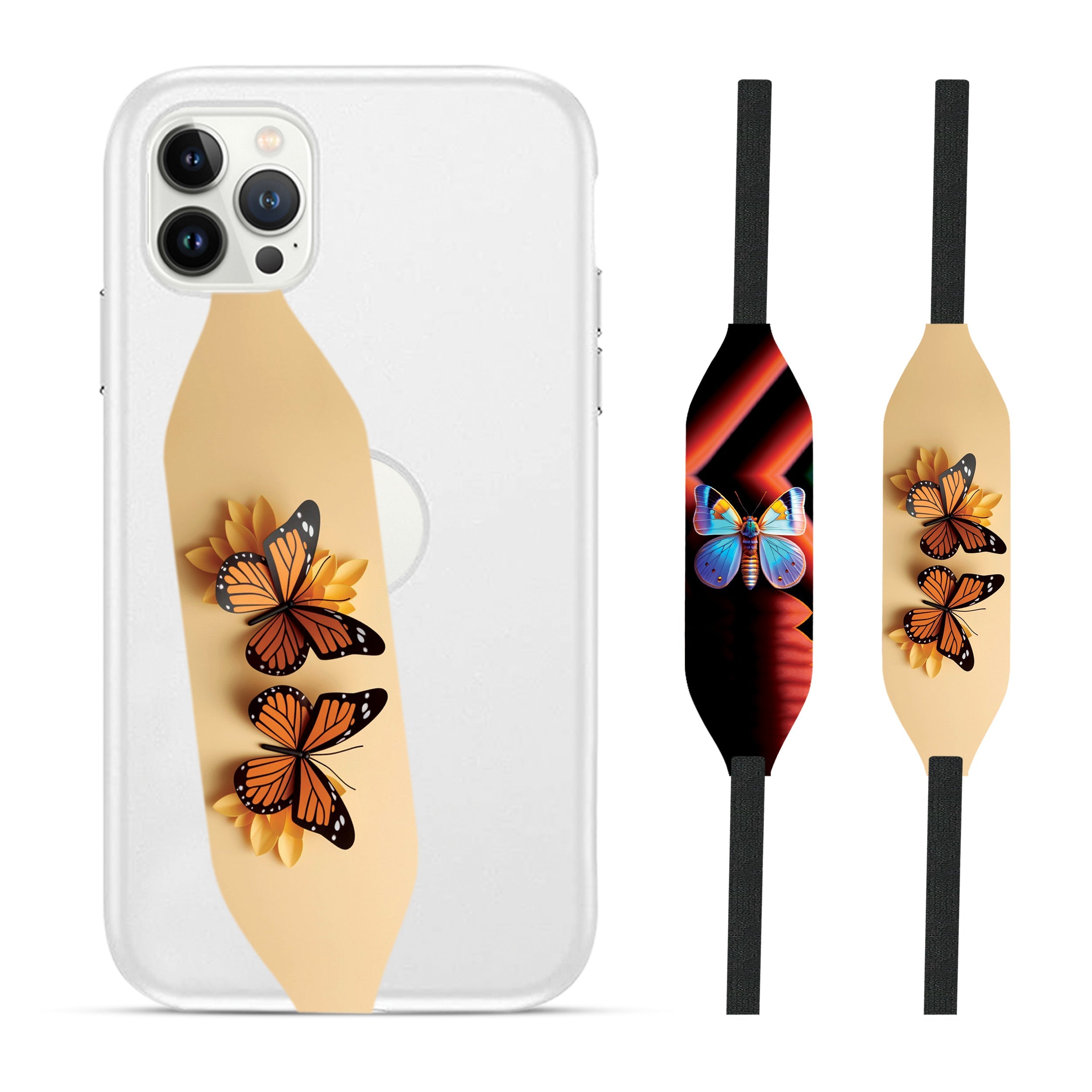 Butterfly  iPhone cover with Strap - Switch Bands 