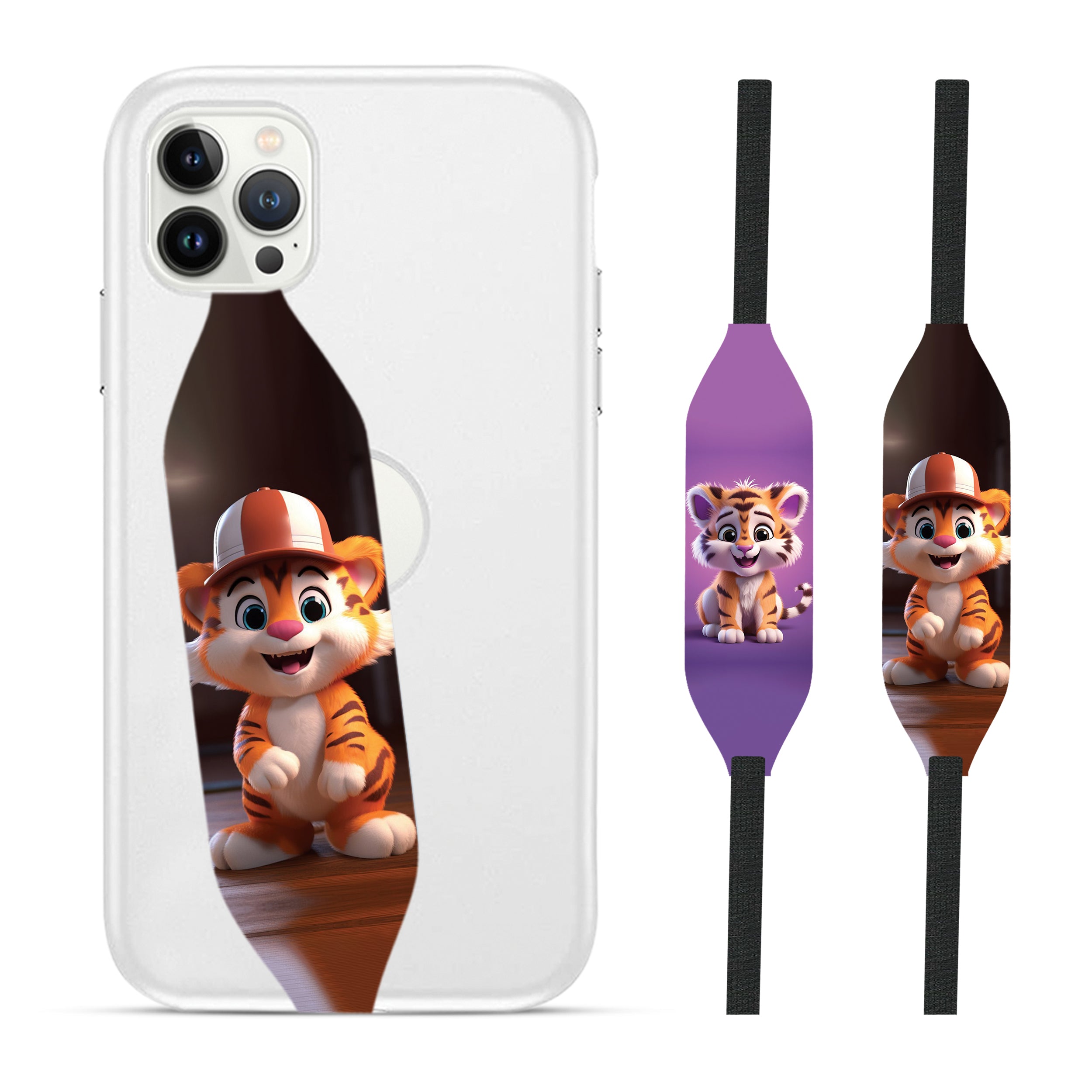 Universal Phone Grip Strap - Animated Animals