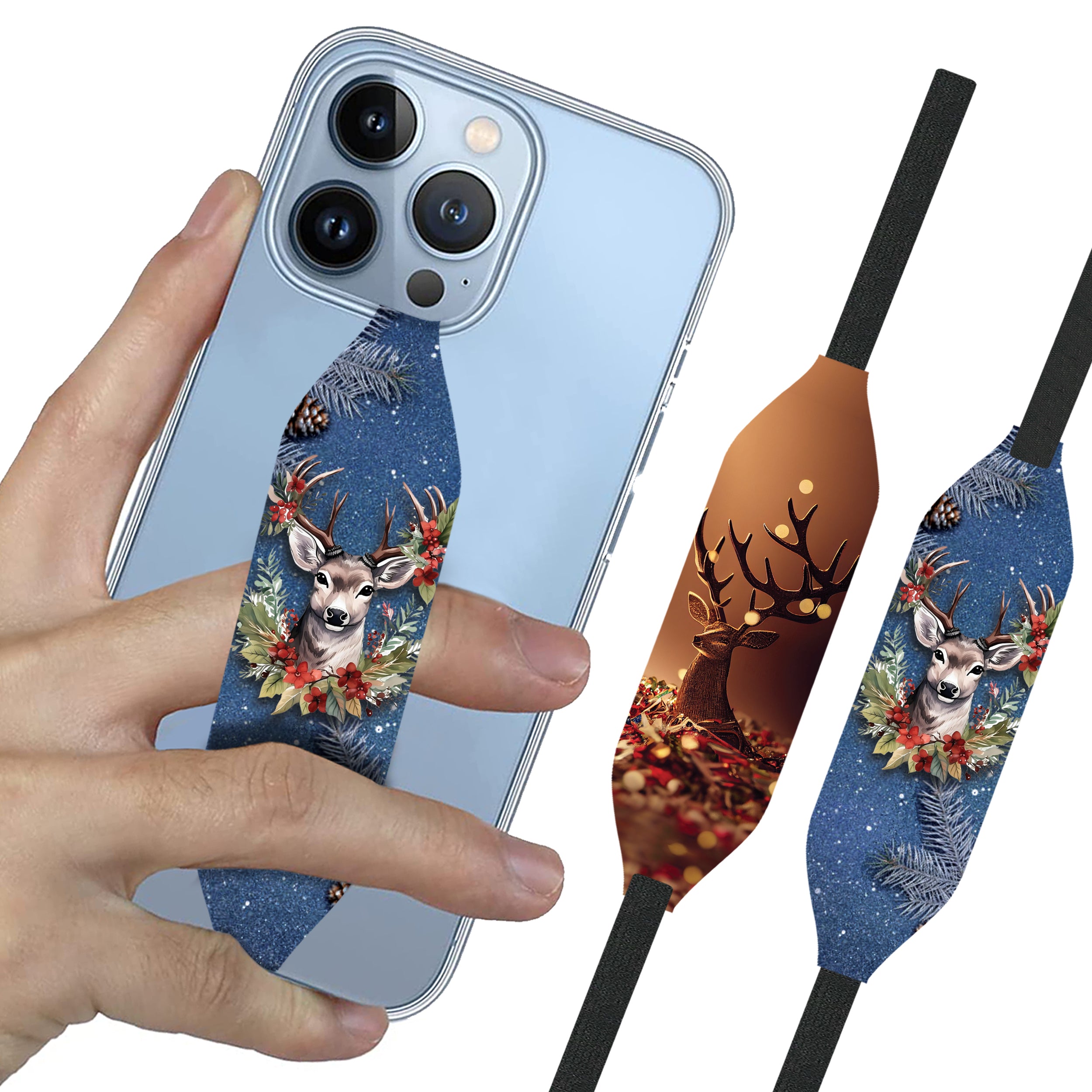 Universal Phone Grip Strap - Christmas