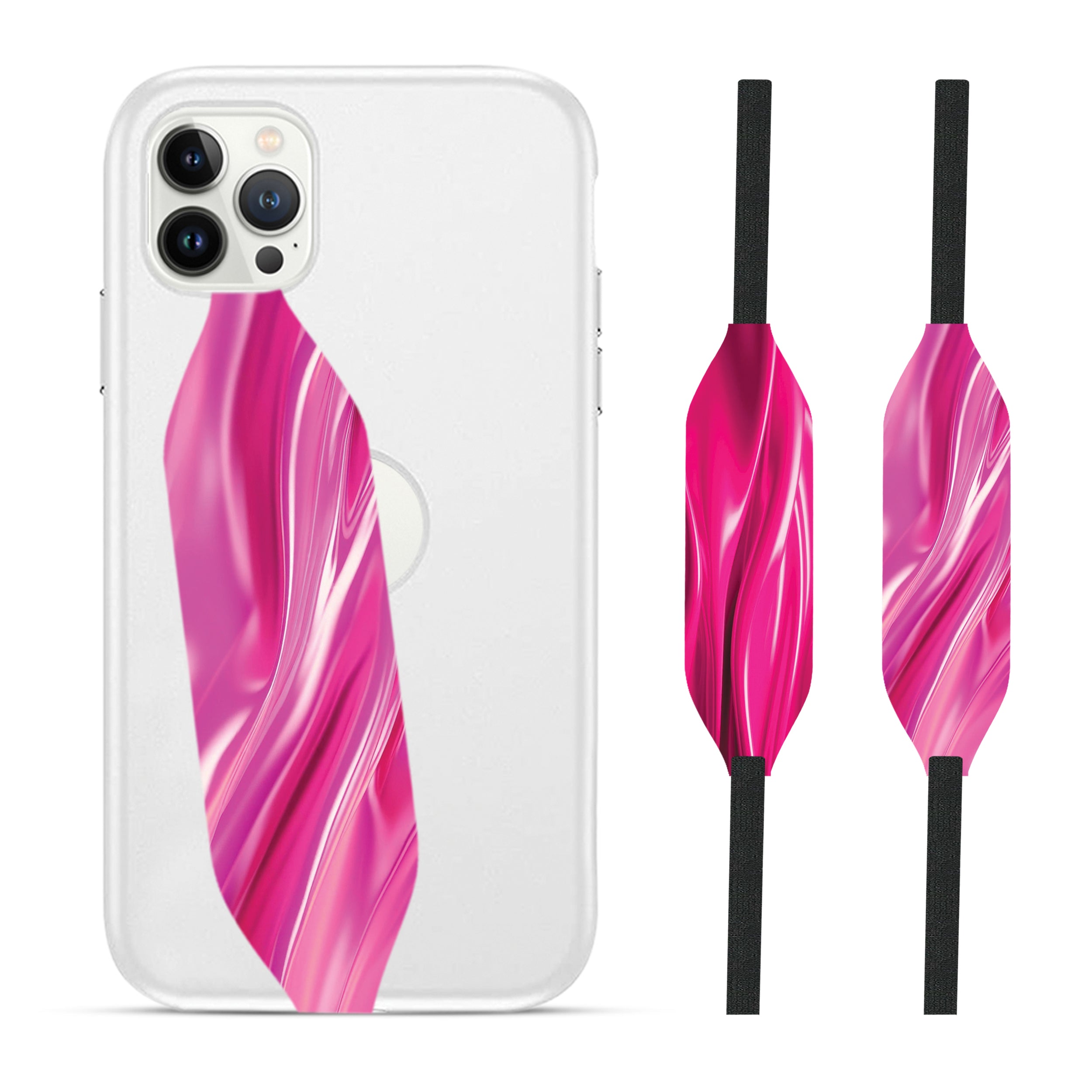 Pink Waves  iPhone cover with Strap - Switch Bands 