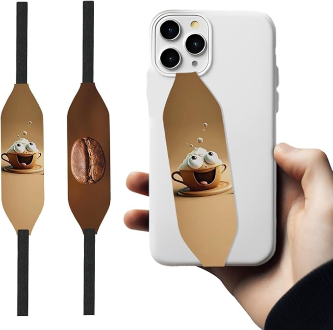 Universal Phone Grip Strap -Happy PUP