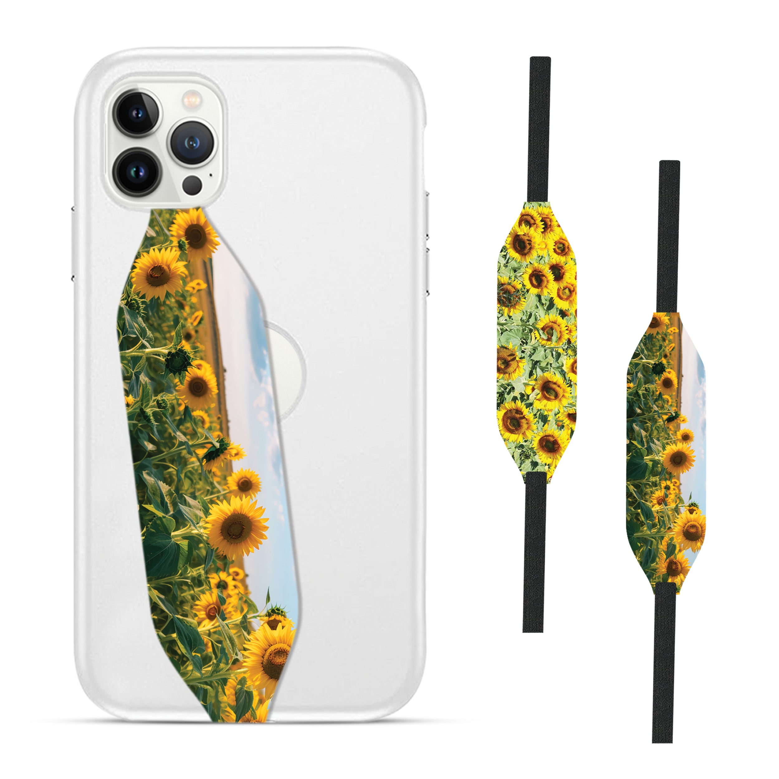 Universal Phone Grip Strap - Sunflower