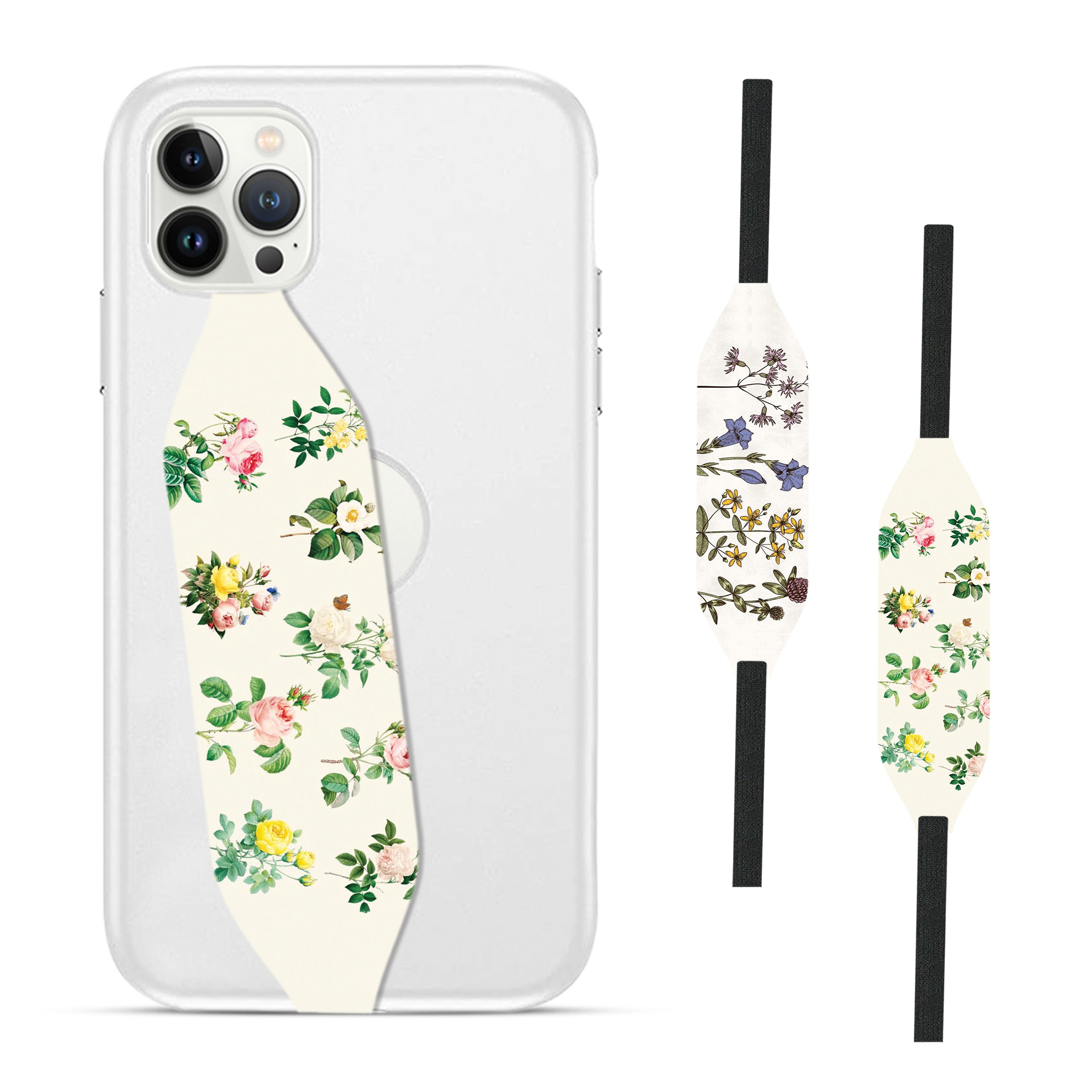 Universal Phone Grip Strap - Flowers