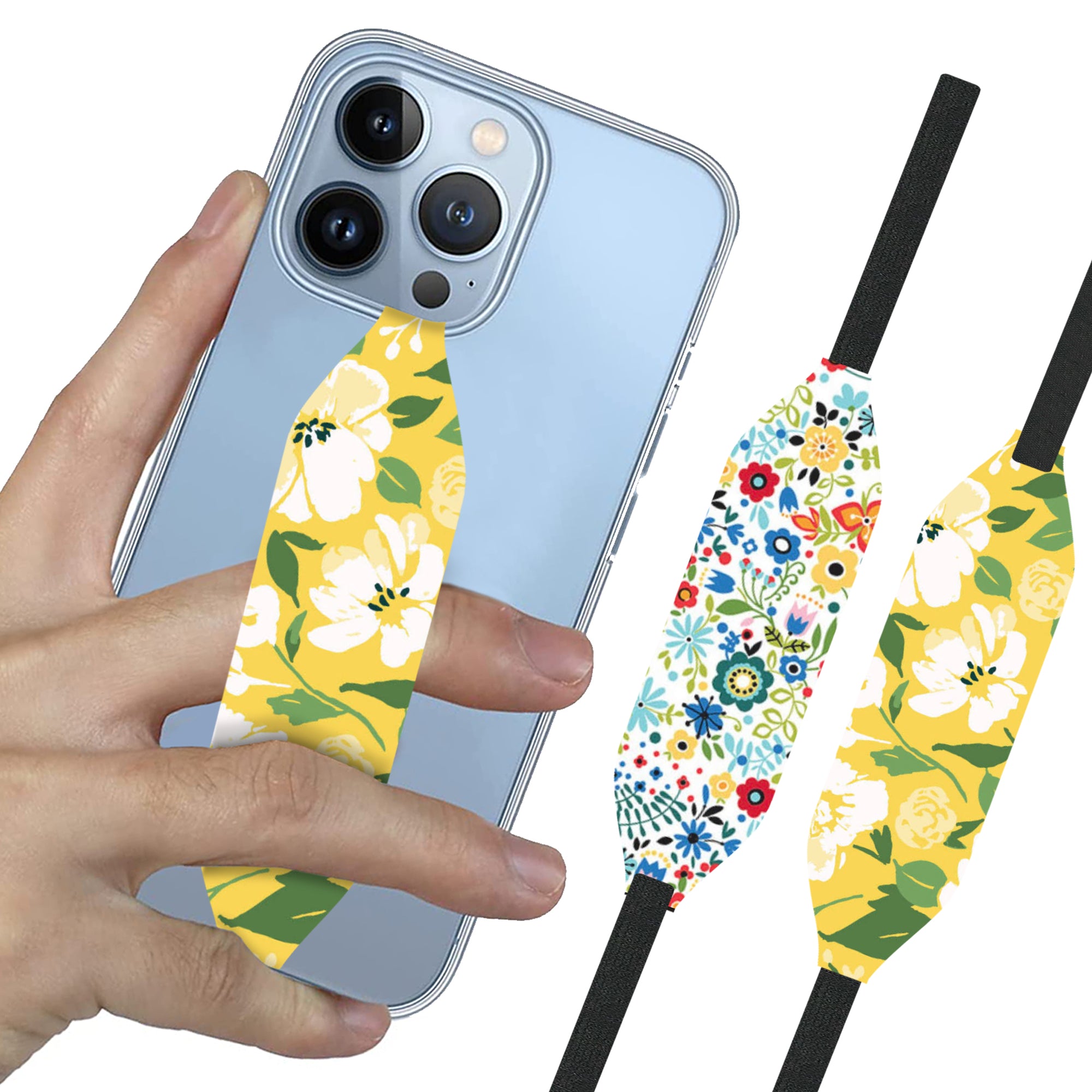 Universal Phone Grip Strap - Flowers