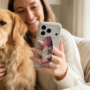Purr-fect phone grip strap