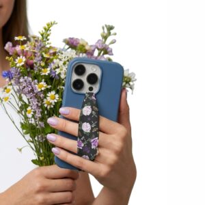Retro Wild Rose phone grip strap