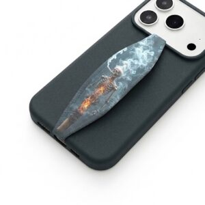 Skeleton Smoking phone grip strap